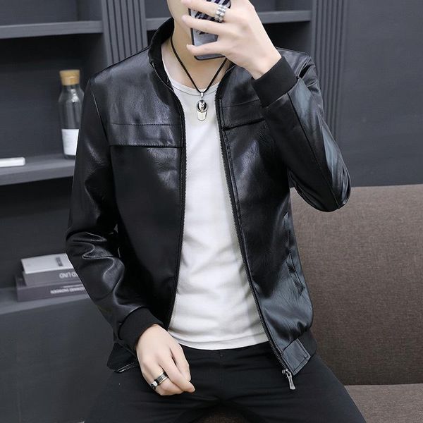 men's fur & faux clothing autumn self-cultivation leather jacket loose coat male motoqueiro jaqueta de couro masculina, Black
men's fur & faux clothing autumn self-cultivation leather jacket loose coat male motoqueiro jaqueta de couro masculina, Black