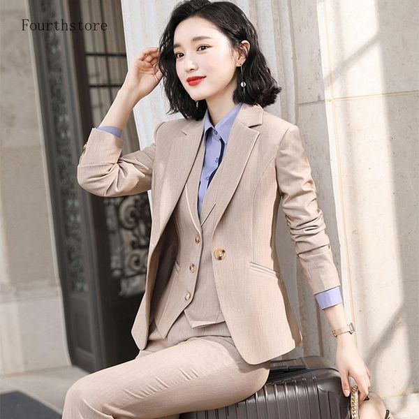 women's two piece pants fashion 3 set women pant suits office lady blazer business work uniforms formal jacket vest trousers suit femal, White
women's two piece pants fashion 3 set women pant suits office lady blazer business work uniforms formal jacket vest trousers suit femal, White