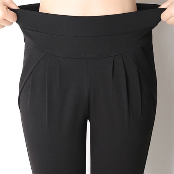 chic women casual pants high waist stretch harem summer beach holidays capris plus size 6xl loose pockets pleated trousers 211007, Black;white
chic women casual pants high waist stretch harem summer beach holidays capris plus size 6xl loose pockets pleated trousers 211007, Black;white