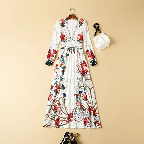 runway dresses european and american vintage style high-quality v-neck printed holiday dress ejpz, Black
runway dresses european and american vintage style high-quality v-neck printed holiday dress ejpz, Black