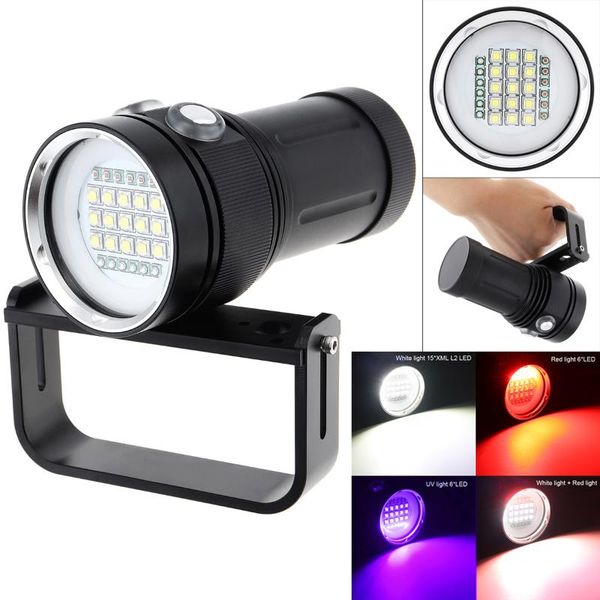 flashlights torches securitying diving light underwater 100m scuba video 150w 15 xml2 + 6 red uv led pography dive torch lamp
flashlights torches securitying diving light underwater 100m scuba video 150w 15 xml2 + 6 red uv led pography dive torch lamp