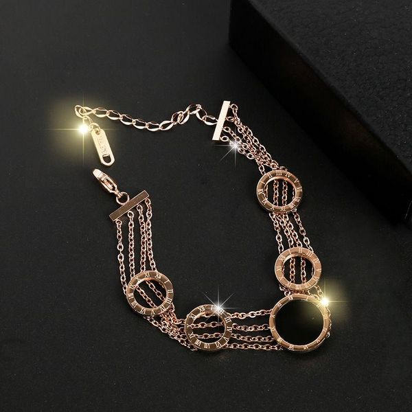 multilayer link chain roman numerals round shell bracelet for women girl fashion elegant charm bangle jewelry gift dropship link,, Black
multilayer link chain roman numerals round shell bracelet for women girl fashion elegant charm bangle jewelry gift dropship link,, Black