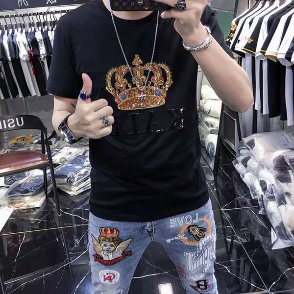 crown embroidered polo shirt short fashion brand personality 2021 summer net red men's half sve t-shirt, White;black
crown embroidered polo shirt short fashion brand personality 2021 summer net red men's half sve t-shirt, White;black