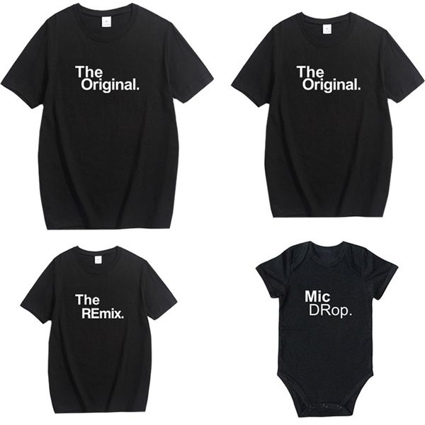 fashion family matching outfits letter printed the original remix t-shirts father and son clothes baby romper 210521, Blue
fashion family matching outfits letter printed the original remix t-shirts father and son clothes baby romper 210521, Blue