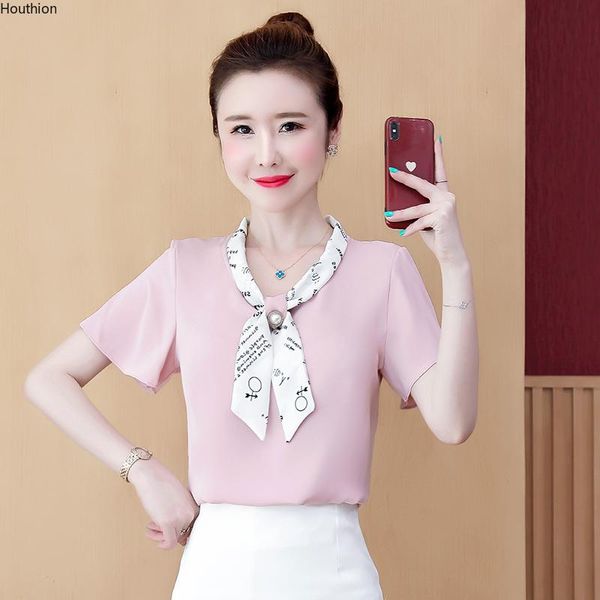 women's blouses & shirts v-neck women blouse loose short sleeve chiffon bow fashion shirt casual lady blusas 10072, White
women's blouses & shirts v-neck women blouse loose short sleeve chiffon bow fashion shirt casual lady blusas 10072, White