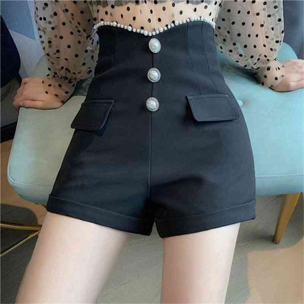 20 high waist shorts women wide leg shorts big size vintage girl single breasted pearl streetwear pd871, White;black
20 high waist shorts women wide leg shorts big size vintage girl single breasted pearl streetwear pd871, White;black