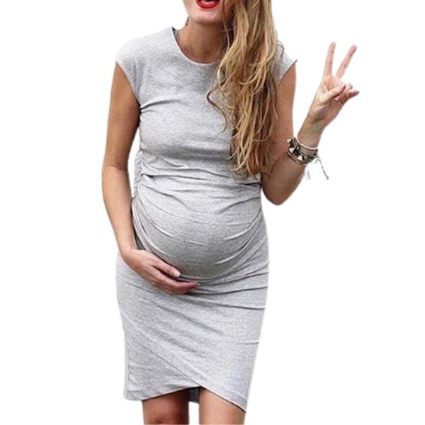 maternity dresses clothes dress sleeveless solid side pleated casual pragnancy straight tank women summer, White
maternity dresses clothes dress sleeveless solid side pleated casual pragnancy straight tank women summer, White