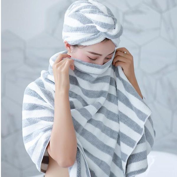 towel hooded bath for women adults soft fleece shower robe cap set dry hair face striped wearable bathing beach dress
towel hooded bath for women adults soft fleece shower robe cap set dry hair face striped wearable bathing beach dress