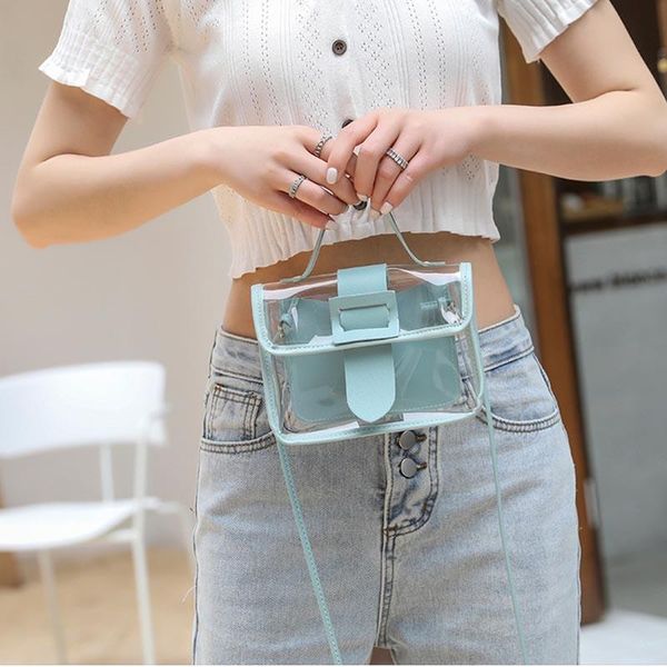 spring summer fashion women's transparent square sling bag cool pvc shoulder messenger mobile sweet lady cosmetic bags & cases
spring summer fashion women's transparent square sling bag cool pvc shoulder messenger mobile sweet lady cosmetic bags & cases