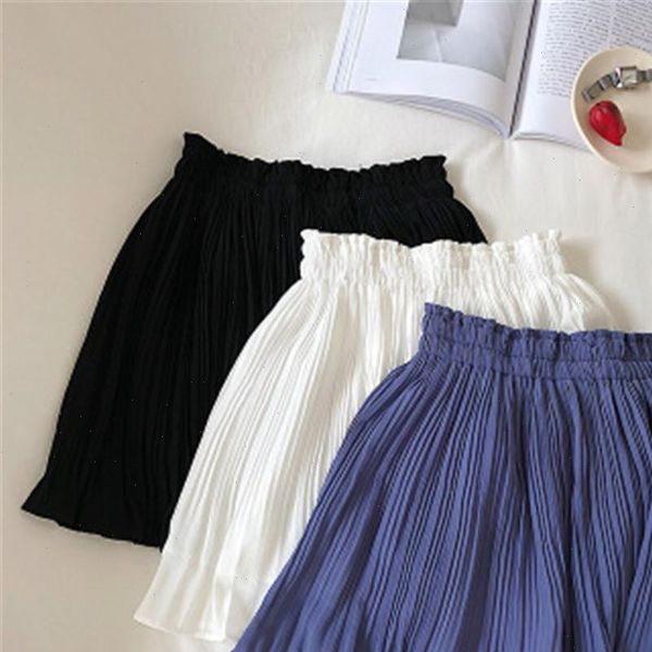 spring summer korean chiffon womens skirt pleated mini high waist pants sweet ladies elastic slim skirts pz3357, Black
spring summer korean chiffon womens skirt pleated mini high waist pants sweet ladies elastic slim skirts pz3357, Black