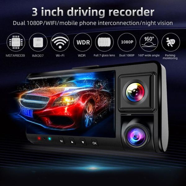 3-inch ips screen hd driving recorder, dual recording 1080p in front of the car, sony imx307 lens, no light night vision car dvr dvrs
3-inch ips screen hd driving recorder, dual recording 1080p in front of the car, sony imx307 lens, no light night vision car dvr dvrs