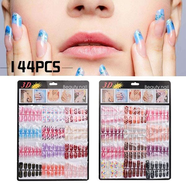 false nails 144pcs mixed set nail tips artificial fake art acrylic manicure gel d40, Red;gold
false nails 144pcs mixed set nail tips artificial fake art acrylic manicure gel d40, Red;gold
