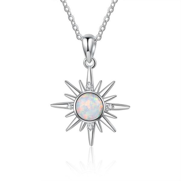 pendant necklaces sun shape necklace white opal with zircon for women fashion jewelry anniversary gift, Silver
pendant necklaces sun shape necklace white opal with zircon for women fashion jewelry anniversary gift, Silver