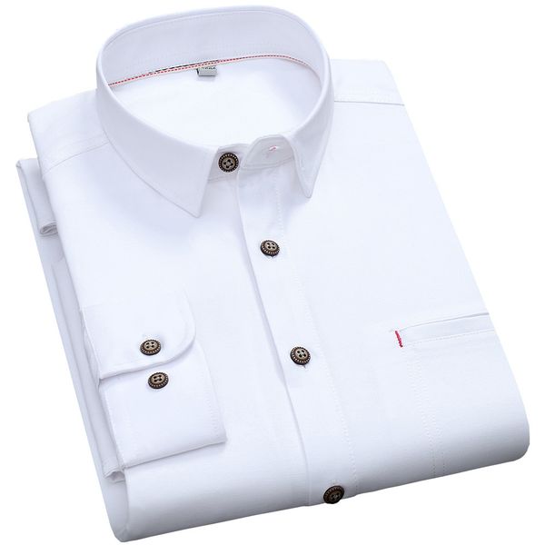 Casual Thick Oxford Cotton Mens 's Shirt Long Sleeve Fashion Design Men's Slim Fit Breathable, White;black
Casual Thick Oxford Cotton Mens 's Shirt Long Sleeve Fashion Design Men's Slim Fit Breathable, White;black