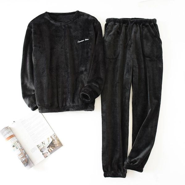 men's winter thicken flannel pajamas sets male long sleeve plus size pijama sleepwear homewear men casual pyjamas, Black;brown
men's winter thicken flannel pajamas sets male long sleeve plus size pijama sleepwear homewear men casual pyjamas, Black;brown