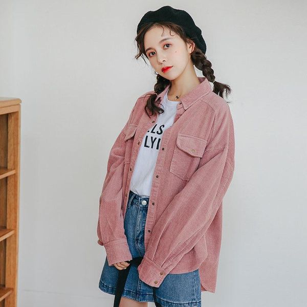 women's jackets 2021 fashion corduroy jacket coat women spring autumn loose outwear turn down collar casual windbreaker female plus siz, Black;brown
women's jackets 2021 fashion corduroy jacket coat women spring autumn loose outwear turn down collar casual windbreaker female plus siz, Black;brown