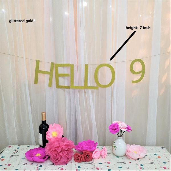 party decoration personalized hanging gold glitter paper letter banners garlands hello 9 with string assembled kid's birthday decoratio
party decoration personalized hanging gold glitter paper letter banners garlands hello 9 with string assembled kid's birthday decoratio