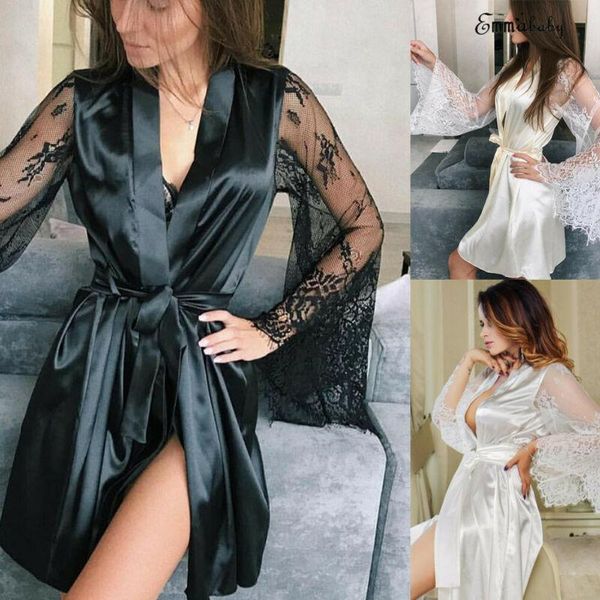 women's sleepwear perspective pajamas v-neck lace mesh nightdress ladies silk robe nightwear nightgown, Black;red
women's sleepwear perspective pajamas v-neck lace mesh nightdress ladies silk robe nightwear nightgown, Black;red