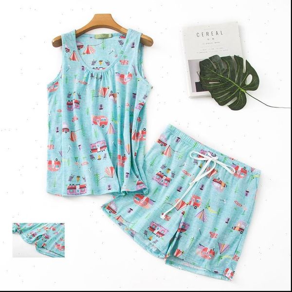 spring and summer pajamas womens sleepwears 100% cotton suit casual pajama sets cartoon vest shirt shorts plus size, Black;red
spring and summer pajamas womens sleepwears 100% cotton suit casual pajama sets cartoon vest shirt shorts plus size, Black;red