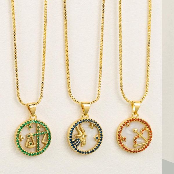 pendant necklaces 12 colors cz constellations necklace fashion cubic zirconia horoscope zodiac sign lucky jewelry, Silver
pendant necklaces 12 colors cz constellations necklace fashion cubic zirconia horoscope zodiac sign lucky jewelry, Silver