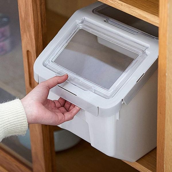 storage bottles & jars t5ef rice container airtight plastic pet food dispenser with measuring cup wheels seal lid grain organizer box bin
storage bottles & jars t5ef rice container airtight plastic pet food dispenser with measuring cup wheels seal lid grain organizer box bin