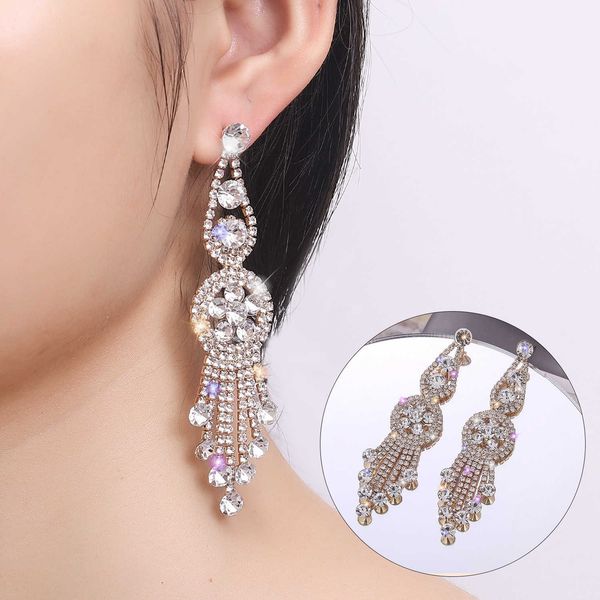 fashion exaggeration full diamond tassel earrings female temperament celebrity long round flower earrings net red earrings, Silver
fashion exaggeration full diamond tassel earrings female temperament celebrity long round flower earrings net red earrings, Silver