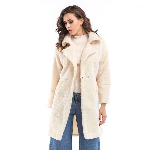 women's wool & blends 2021 winter year relaxed and comfortable exquisite female plush mid-length coat fashionable lapel long-sleeved, Black
women's wool & blends 2021 winter year relaxed and comfortable exquisite female plush mid-length coat fashionable lapel long-sleeved, Black