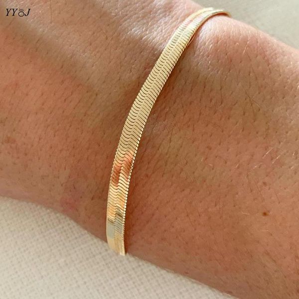 link, chain wide herringbone bracelets for women 316 stainless steel flat snake gold stackable minimalism trendy jewelry 5mm, Black
link, chain wide herringbone bracelets for women 316 stainless steel flat snake gold stackable minimalism trendy jewelry 5mm, Black