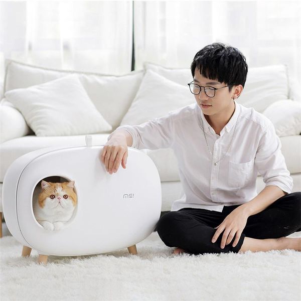 other cat supplies fashion pet litter box semi-closed poop tray large enclosed for cats dog toilet bedpans
other cat supplies fashion pet litter box semi-closed poop tray large enclosed for cats dog toilet bedpans