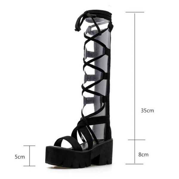 fashion women's sandals shoes waterproof platform 5cm suede 8cm thick heel 4-8 9 dress, Black
fashion women's sandals shoes waterproof platform 5cm suede 8cm thick heel 4-8 9 dress, Black