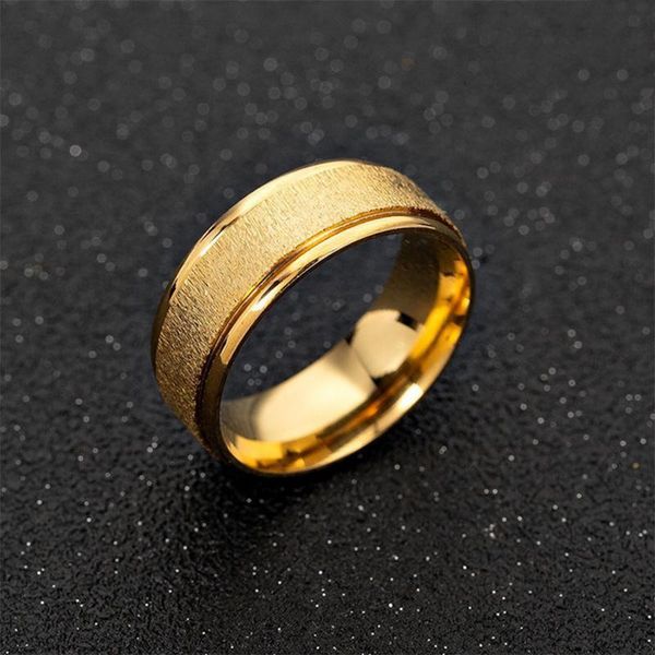 wedding rings 8mm stainless steel ring gold dark polished round women's engagement, Slivery;golden
wedding rings 8mm stainless steel ring gold dark polished round women's engagement, Slivery;golden