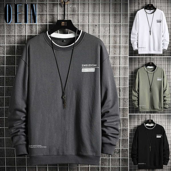 oein 2021 fashion hoodies men round collar solid color mens sweatshirts autumn long sleeve streetwear male casual pullovers, Black
oein 2021 fashion hoodies men round collar solid color mens sweatshirts autumn long sleeve streetwear male casual pullovers, Black