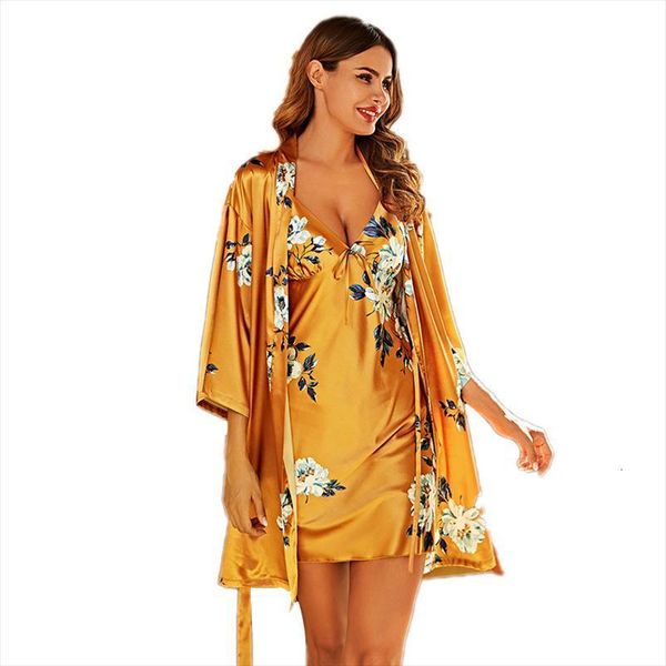 set 2 pieces pajamas womens sleepwears summer home cloth robe suit lingerie female silk satin nightgown bathrobe, Black;red
set 2 pieces pajamas womens sleepwears summer home cloth robe suit lingerie female silk satin nightgown bathrobe, Black;red