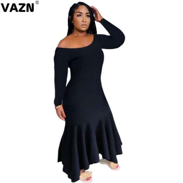 casual dresses vazn 2021 elegant formal o-neck full sleeve solid a-line maxi dress street women sexy, Black;gray
casual dresses vazn 2021 elegant formal o-neck full sleeve solid a-line maxi dress street women sexy, Black;gray
