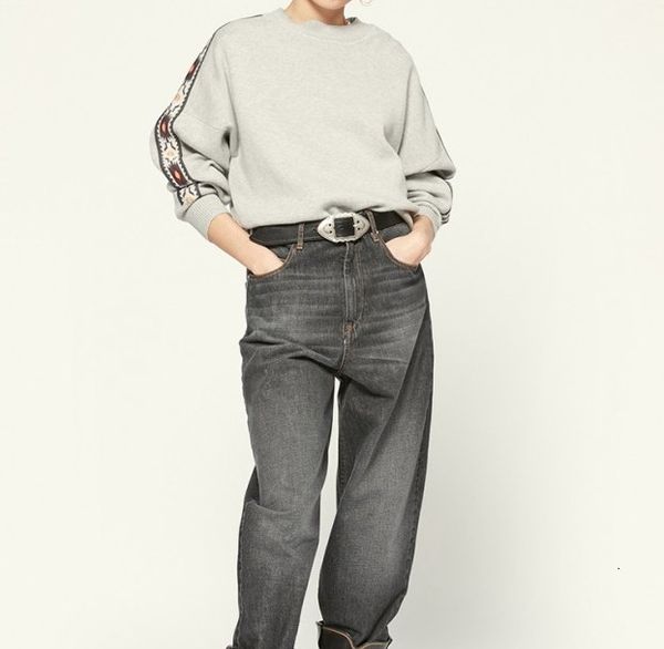 sweater 2021 autumn and winter style pattern simple round neck pullover on side of the arm gncq, White;black
sweater 2021 autumn and winter style pattern simple round neck pullover on side of the arm gncq, White;black