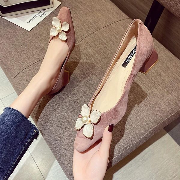 dress shoes rimocy pink sweet flowers square toe for women fashion pearl mid heels pumps woman slip on elegant single ladies, Black
dress shoes rimocy pink sweet flowers square toe for women fashion pearl mid heels pumps woman slip on elegant single ladies, Black