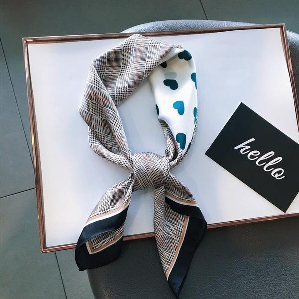 scarves small square scarf simple fashion retro korean love female wild professional wear spring and autumn accessories neck guard, Blue;gray
scarves small square scarf simple fashion retro korean love female wild professional wear spring and autumn accessories neck guard, Blue;gray