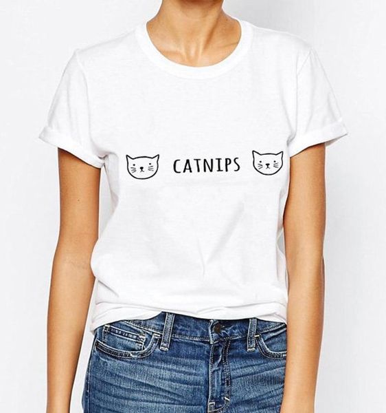 women's t-shirt catnips print street fashion hobby creative letters women t-shirts o-neck short sleeve leisure summer, White
women's t-shirt catnips print street fashion hobby creative letters women t-shirts o-neck short sleeve leisure summer, White