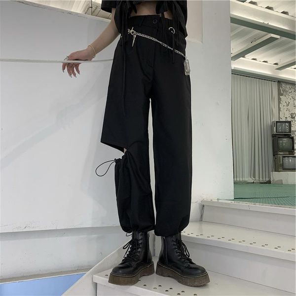 vintage fashion harajuku cargo pants black detachable strap trousers female elastic waist streetwear 2021 casual women's & capris, Black;white
vintage fashion harajuku cargo pants black detachable strap trousers female elastic waist streetwear 2021 casual women's & capris, Black;white