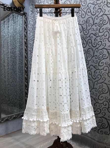 skirts women's long skirt spring summer ladies hollow out embroidery drawstring waist casual long white maxi skirts, Black
skirts women's long skirt spring summer ladies hollow out embroidery drawstring waist casual long white maxi skirts, Black
