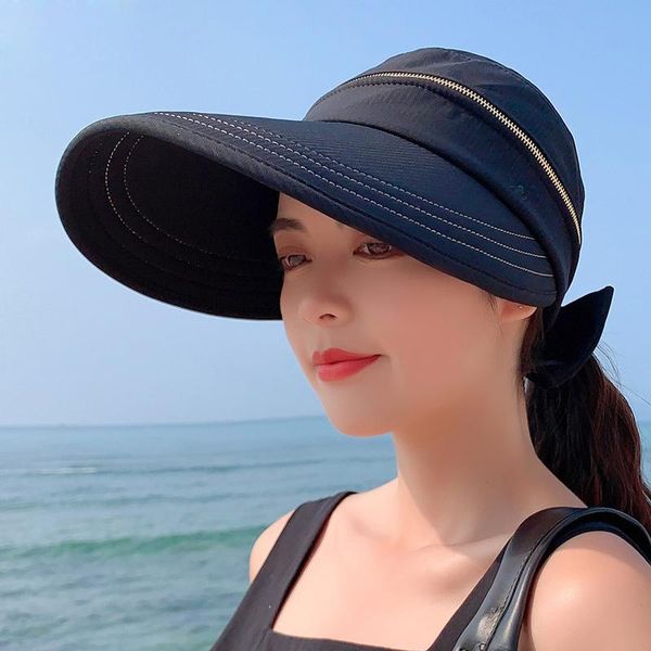 wide brim hats 2021 summer women empty cap anti-uv bowknot beach hat ladies foldable, Blue;gray
wide brim hats 2021 summer women empty cap anti-uv bowknot beach hat ladies foldable, Blue;gray