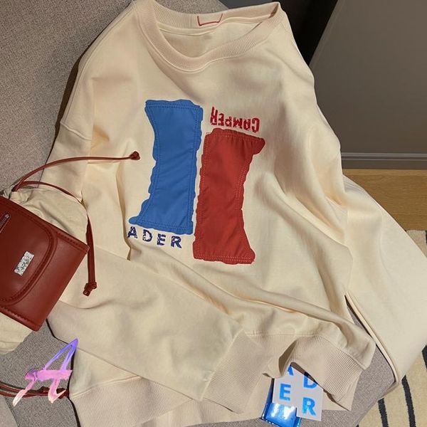 men's sweaters ader joint hoody red blue stitching patch ae pullover men women retro beige letter printing loose casual adererror hoodi, White;black
men's sweaters ader joint hoody red blue stitching patch ae pullover men women retro beige letter printing loose casual adererror hoodi, White;black