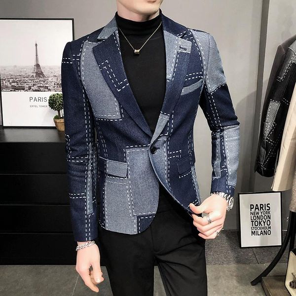 men's suits & blazers 2021men spring autumn slim fit british plaid formal suit jacket party wedding business casual male coat 3xl, White;black
men's suits & blazers 2021men spring autumn slim fit british plaid formal suit jacket party wedding business casual male coat 3xl, White;black