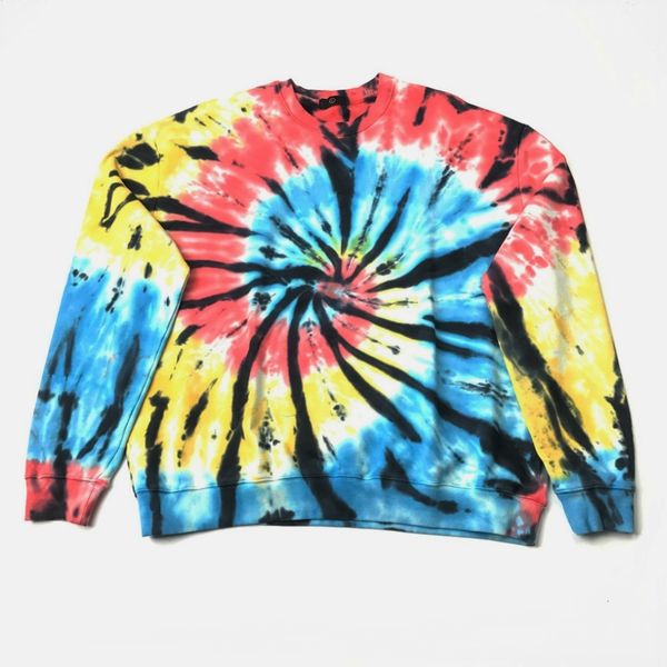 sweatshirts oversize multicolor tie-dye sweatshirt crewneck collar raglan pullover cotton terry, Black
sweatshirts oversize multicolor tie-dye sweatshirt crewneck collar raglan pullover cotton terry, Black