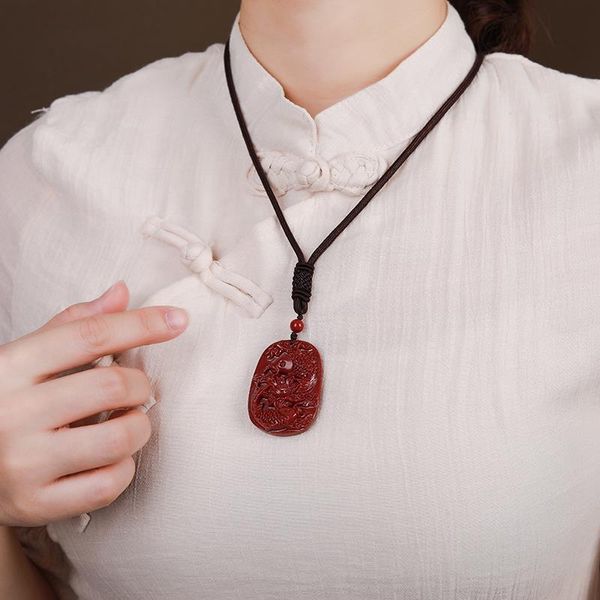 charms pure natural cinnabar original stone pendant raw ore crystal purple gold sand exorcism men's and women's necklace, Bronze;silver
charms pure natural cinnabar original stone pendant raw ore crystal purple gold sand exorcism men's and women's necklace, Bronze;silver