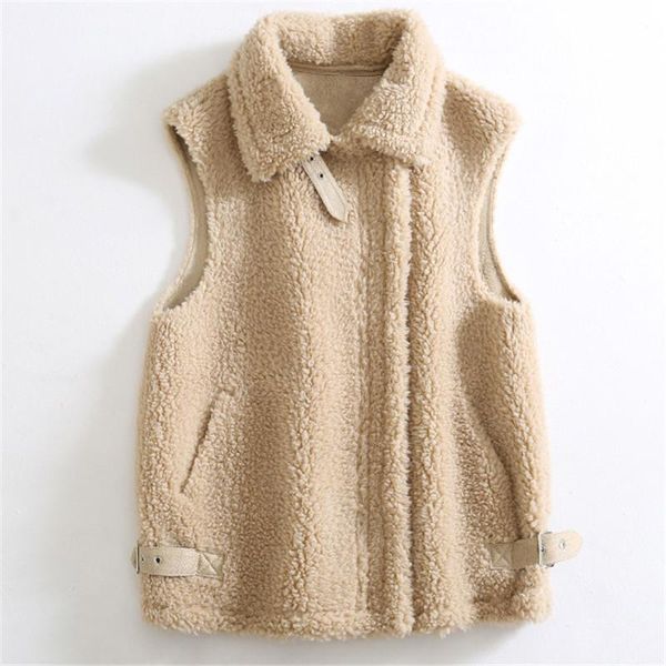 women's fur & faux fashion short real grain lamb vest jackets sheep shearling wool waistcoats turn down collar sleeveless outwear, Black
women's fur & faux fashion short real grain lamb vest jackets sheep shearling wool waistcoats turn down collar sleeveless outwear, Black