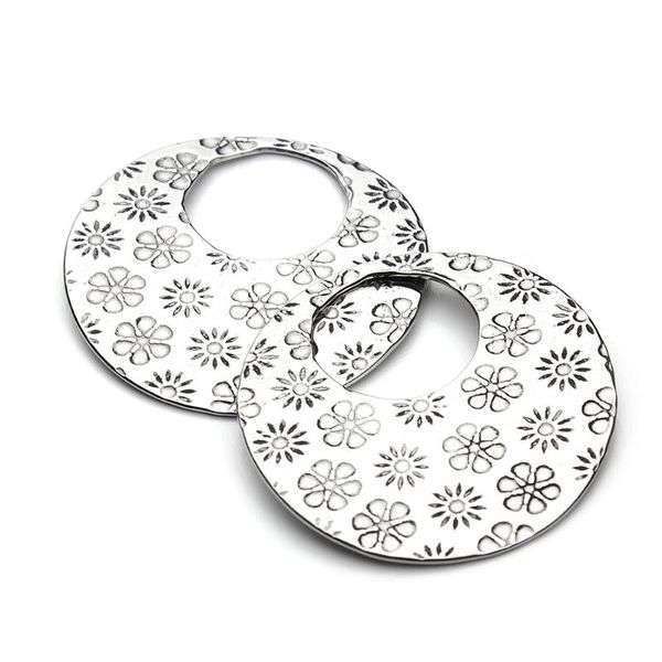pendants doreen box bohemian stainless steel charms geometric round silver tone flower carved hollow 28mm(1 1/8") dia., 10 pcs, Black
pendants doreen box bohemian stainless steel charms geometric round silver tone flower carved hollow 28mm(1 1/8") dia., 10 pcs, Black