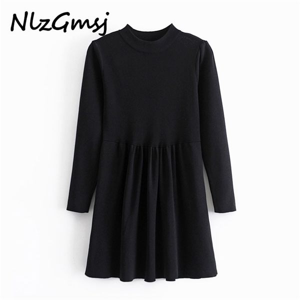 black knitted mini dres fall fashion going out woman sweatshirt long sleeve ladies draped es 210628, Black;gray
black knitted mini dres fall fashion going out woman sweatshirt long sleeve ladies draped es 210628, Black;gray