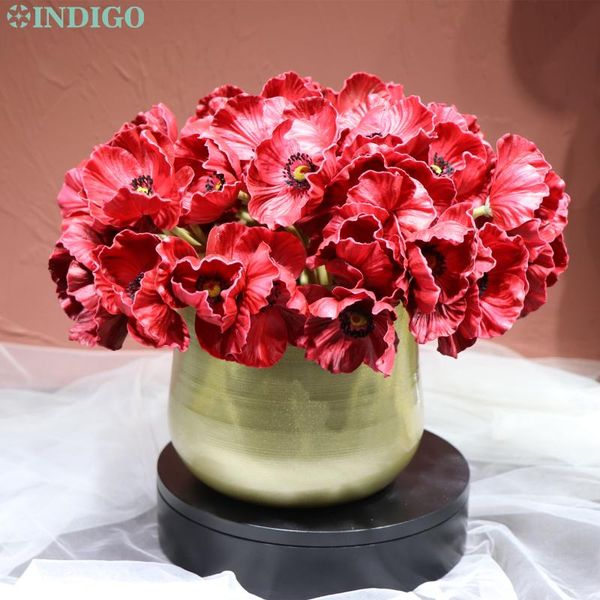 45pcs +1 metal pot red anemone bonsai bouquet home table decoration wedding artificial flower floral event party decorative flowers & wreath
45pcs +1 metal pot red anemone bonsai bouquet home table decoration wedding artificial flower floral event party decorative flowers & wreath