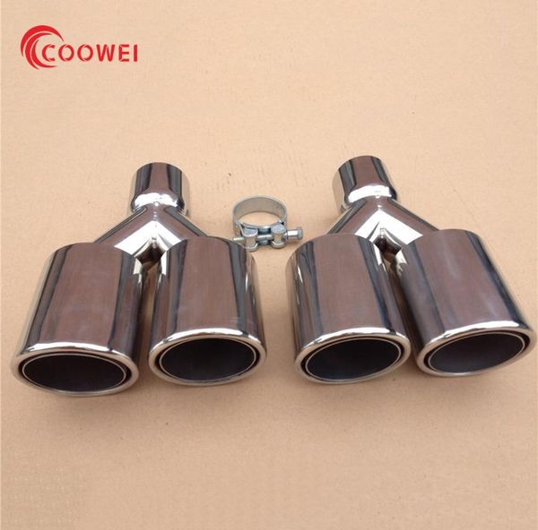 manifold & parts od 89mm universal exhaust system double outlet stainless steel car dual tip muffler pipe auto accessories
manifold & parts od 89mm universal exhaust system double outlet stainless steel car dual tip muffler pipe auto accessories